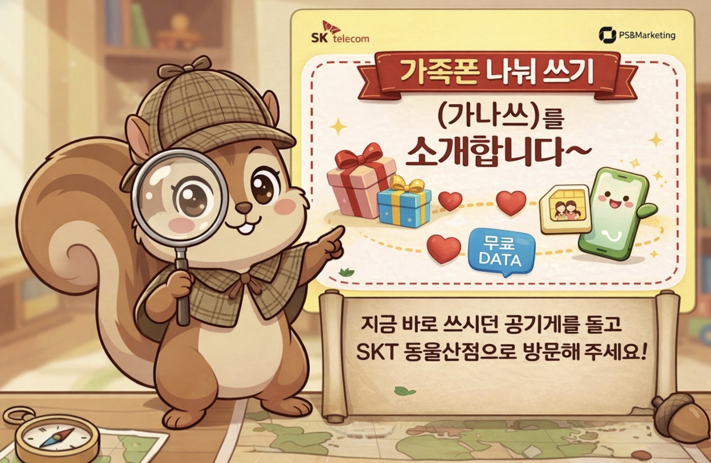 SKT 동울산지점 | 가나쓰를 소개합니다~(가족폰 나눠쓰고 혜택 받고)