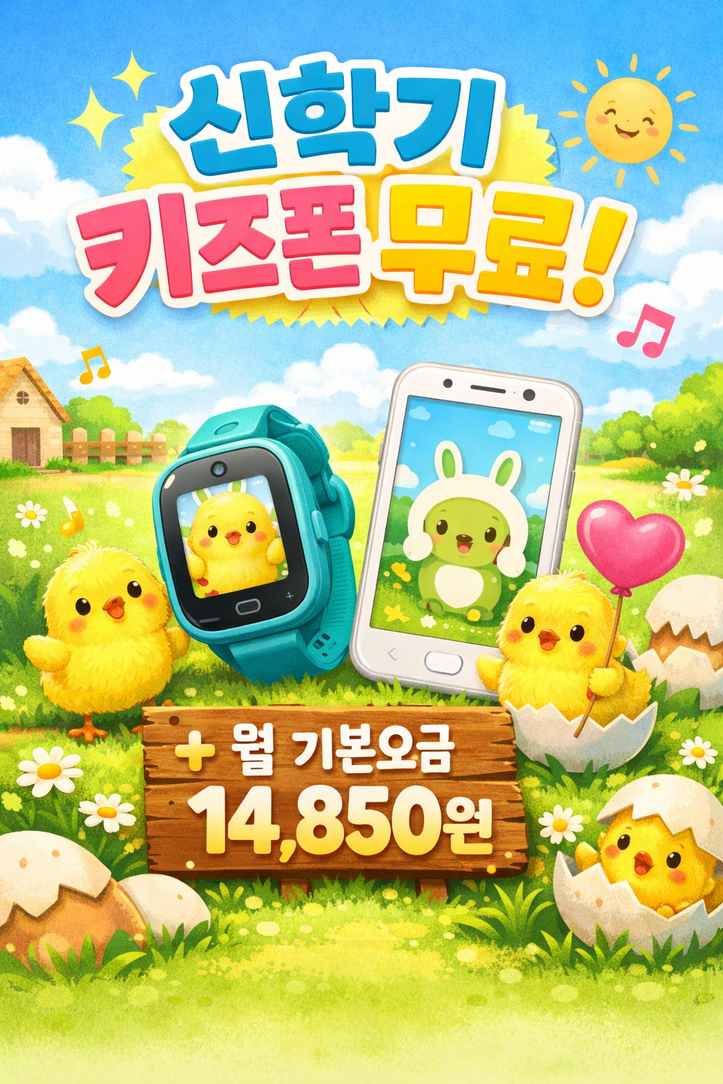 신학기 키즈폰~와르르♡