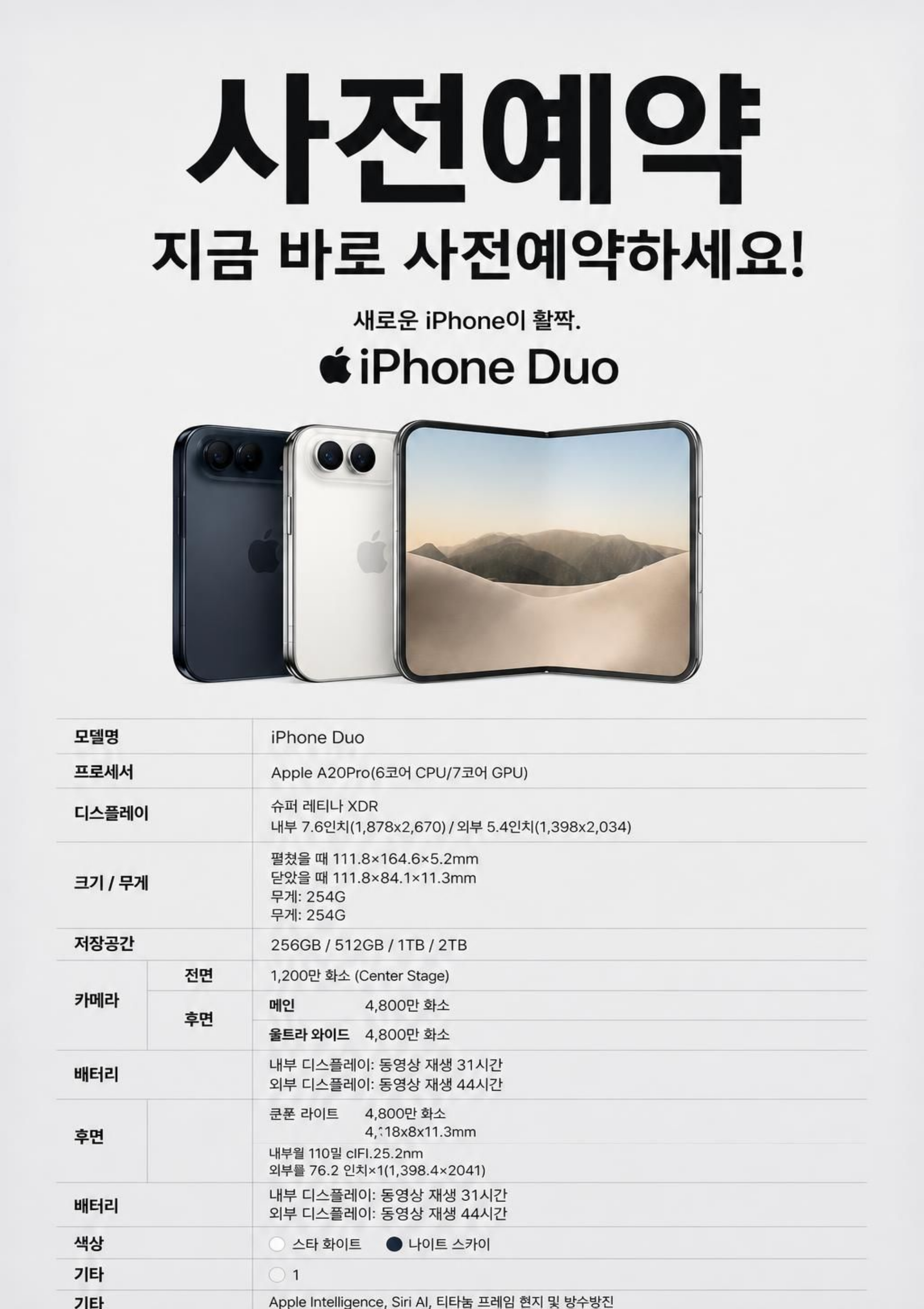 Iphone Duo 사전예약