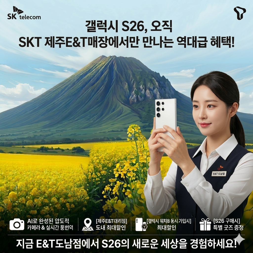 "S26 구매는 제주E&T도남점이 성지! 혜택에 혜택을 더하다"
