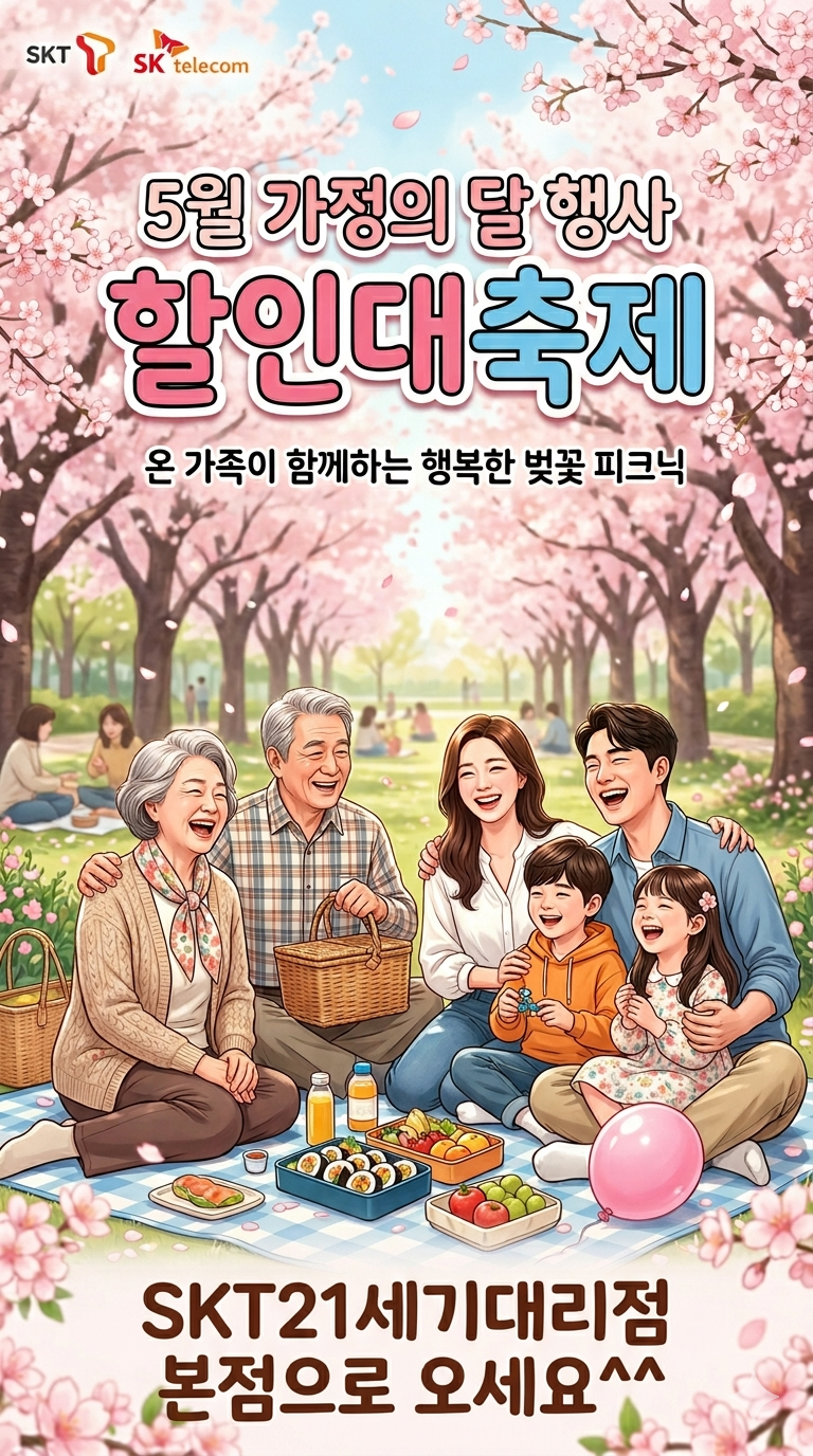 5월 한정! 우리 가족 핸드폰 바꾸는 달 👨‍👩‍👧‍👦✨