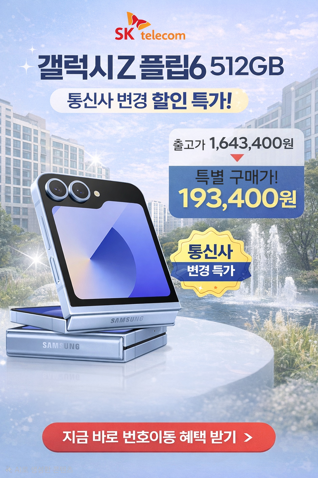 📢 갤럭시 Z플립6 512GB 특가 안내
