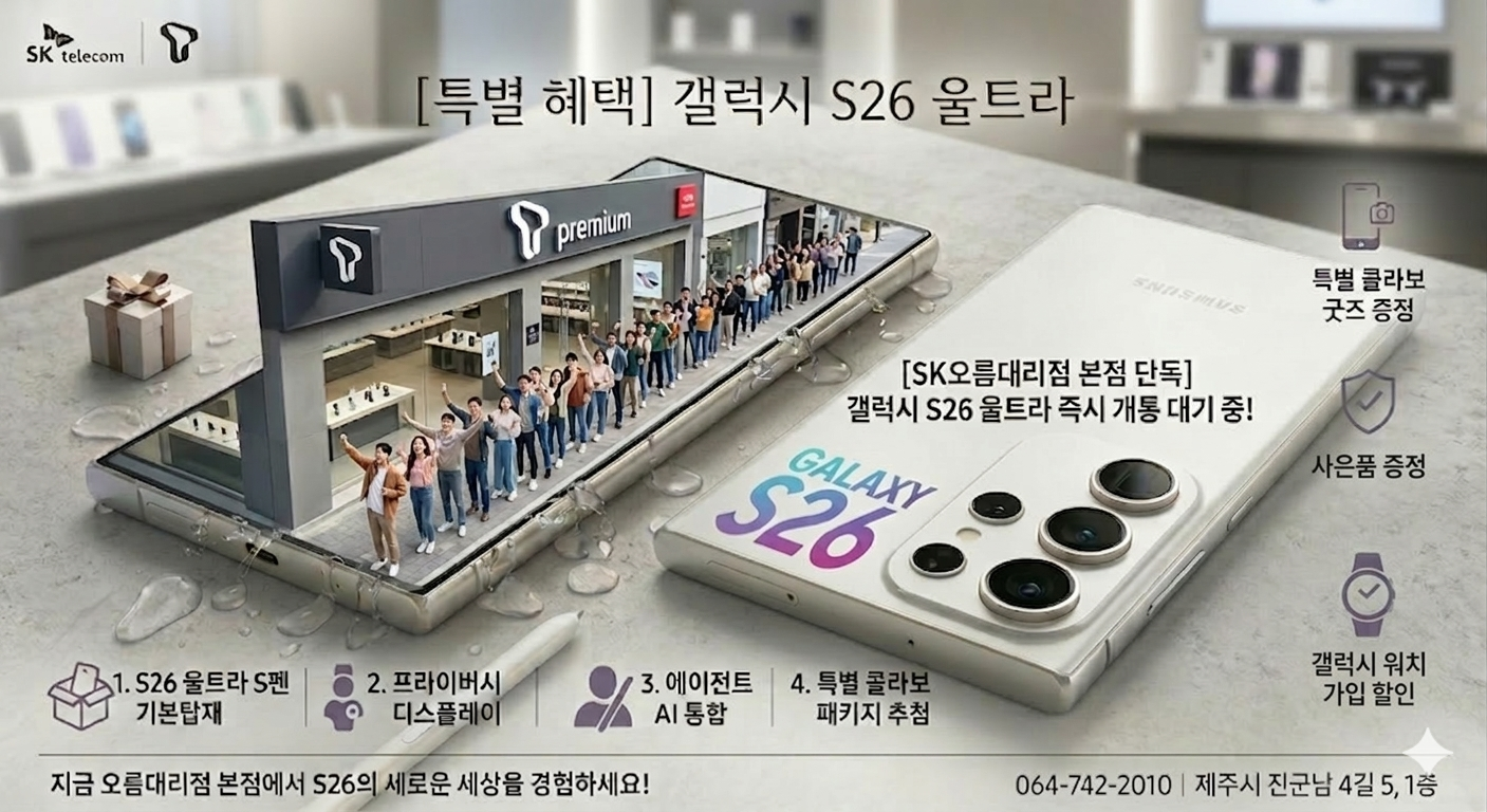 갤럭시 S26의 새로운 세상을 경험하세요!!