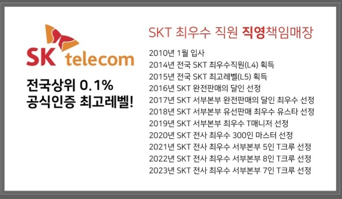 백련본점은 SKT 최우수 점장이 근무하고 있습니다.