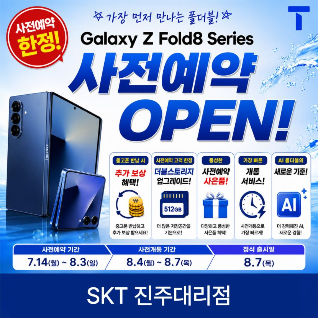 새로운폴더블8의시작 사전예약실시♡
