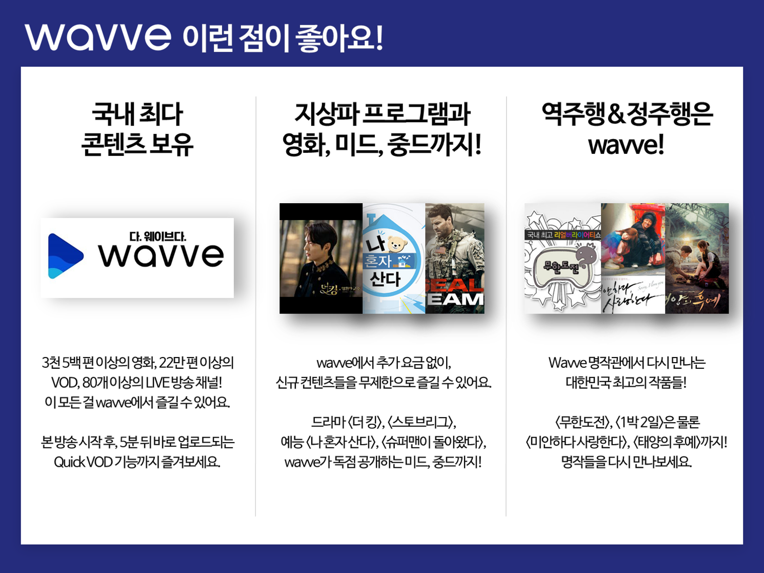 [4월]지상파 무제한 다시보기 서비스! SKT wavve를 만나보세요