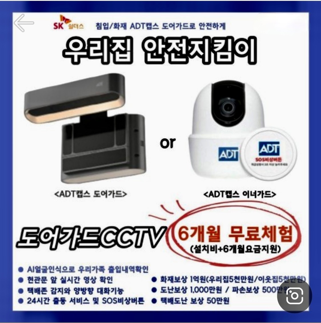 캡스도어가드or이너가드 6개월무료