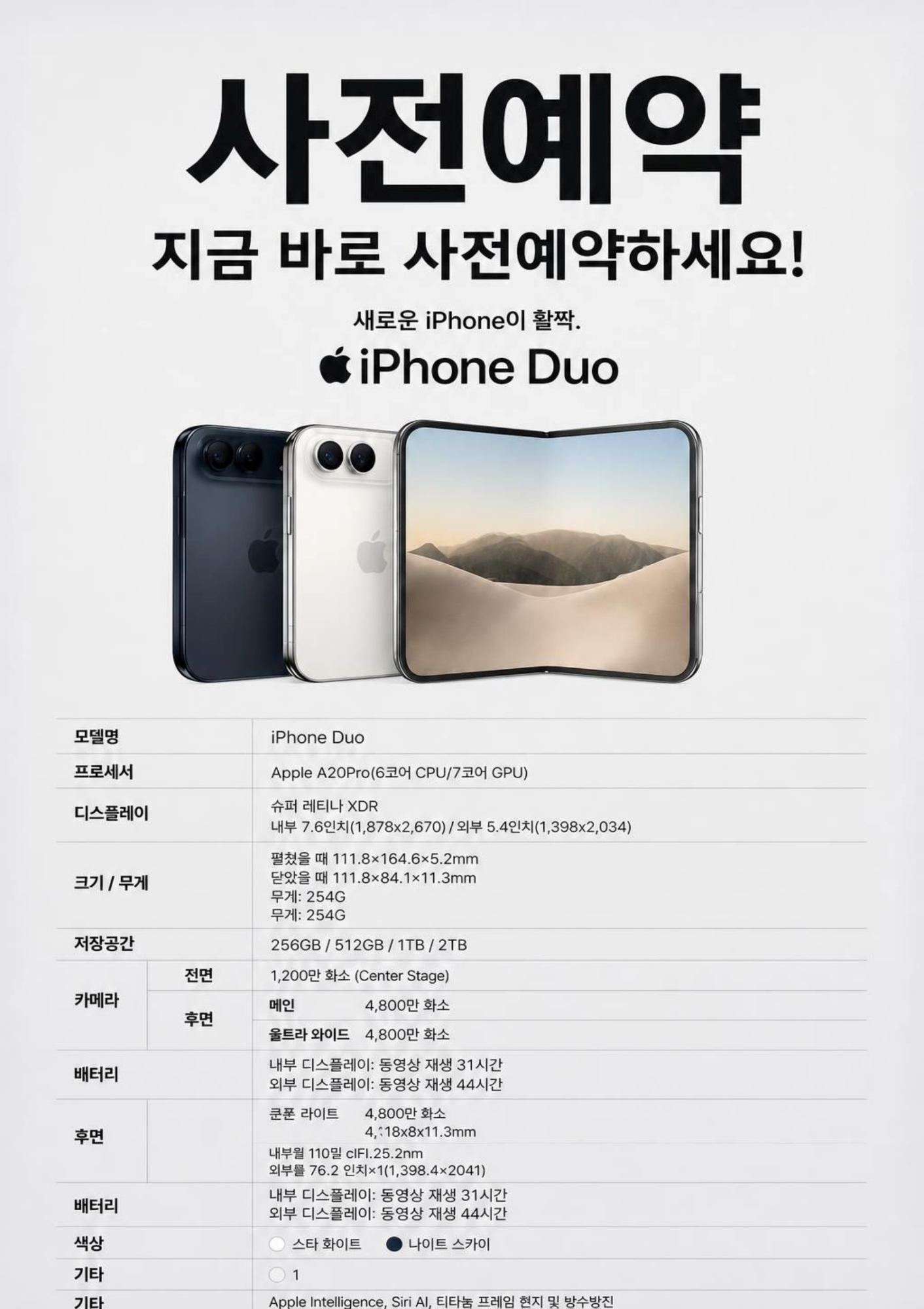 Iphone Duo 사전예약