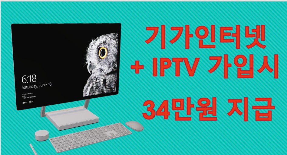 인터넷+IPTV가입시 현금으로 팍팍 쏩니다~