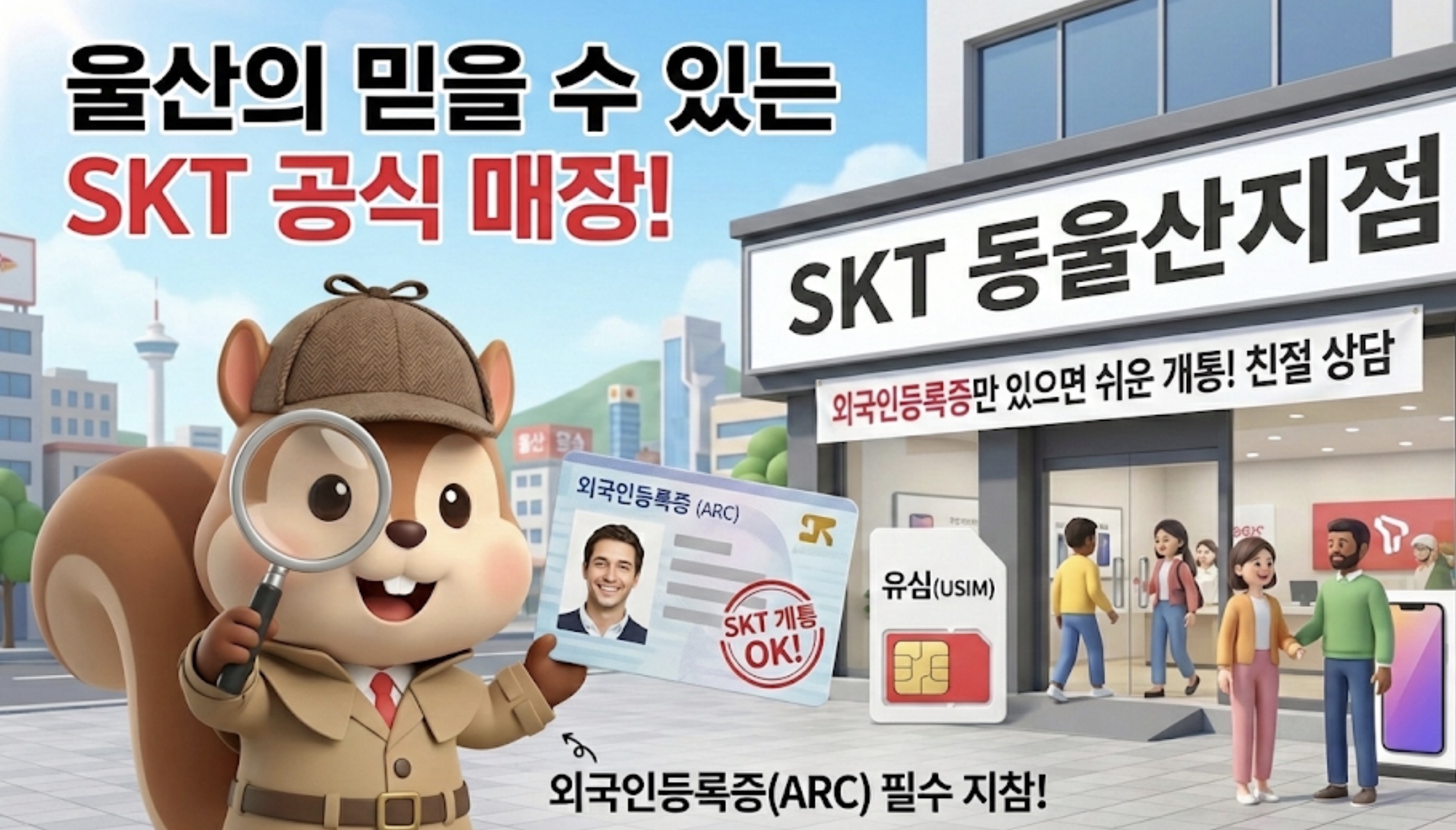SKT 동울산지점 | 외국인 전용 이벤트 쓰던폰으로 010 신규가입 가능
