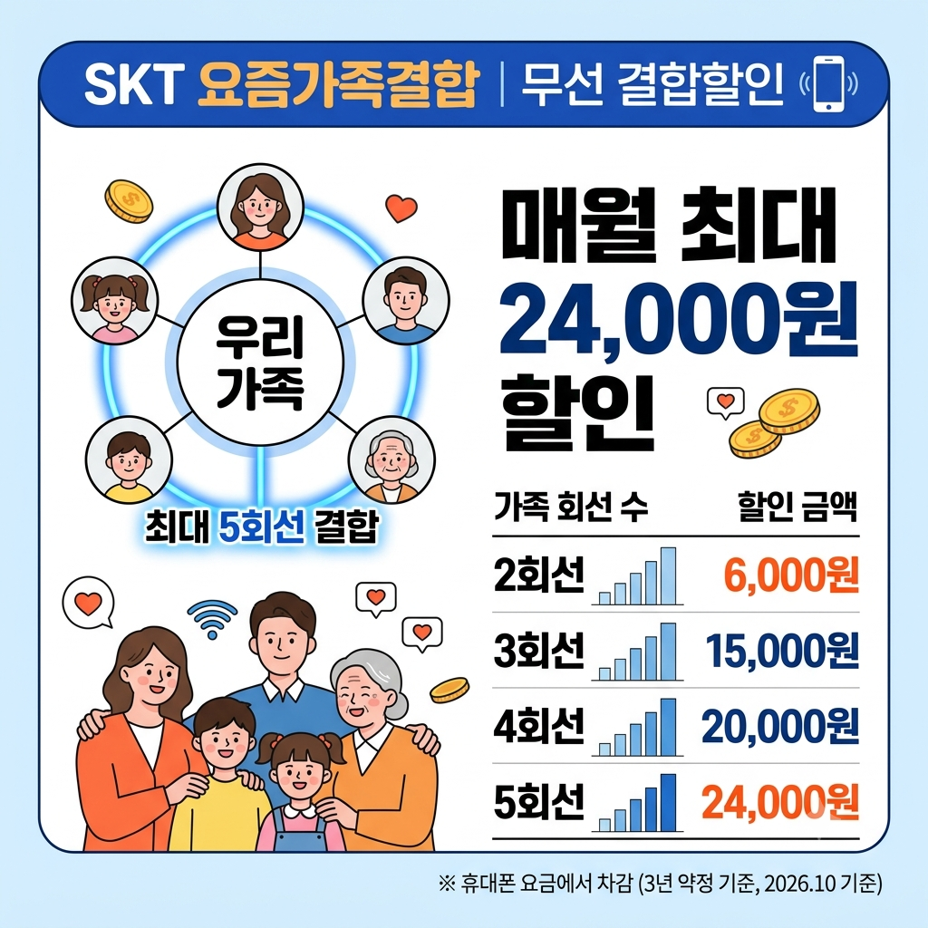 요즘가족결합, 우리집 통신비 줄이는법