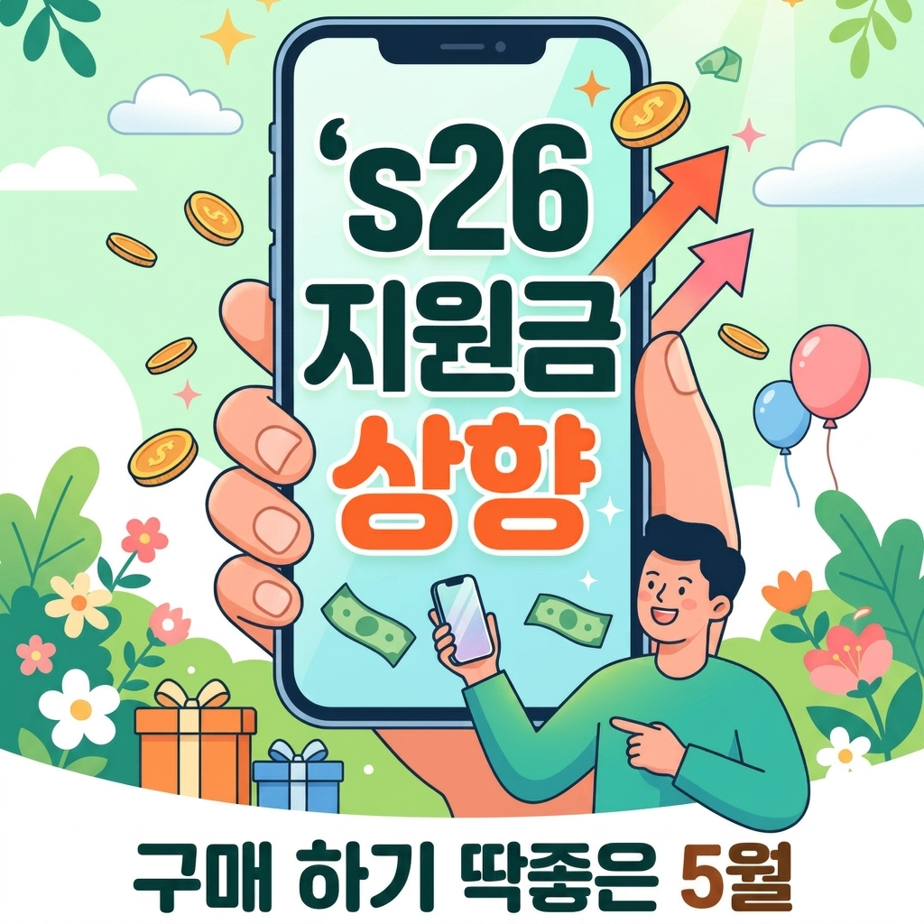 갤럭시 S26 공시지원금 대폭 상향!📈