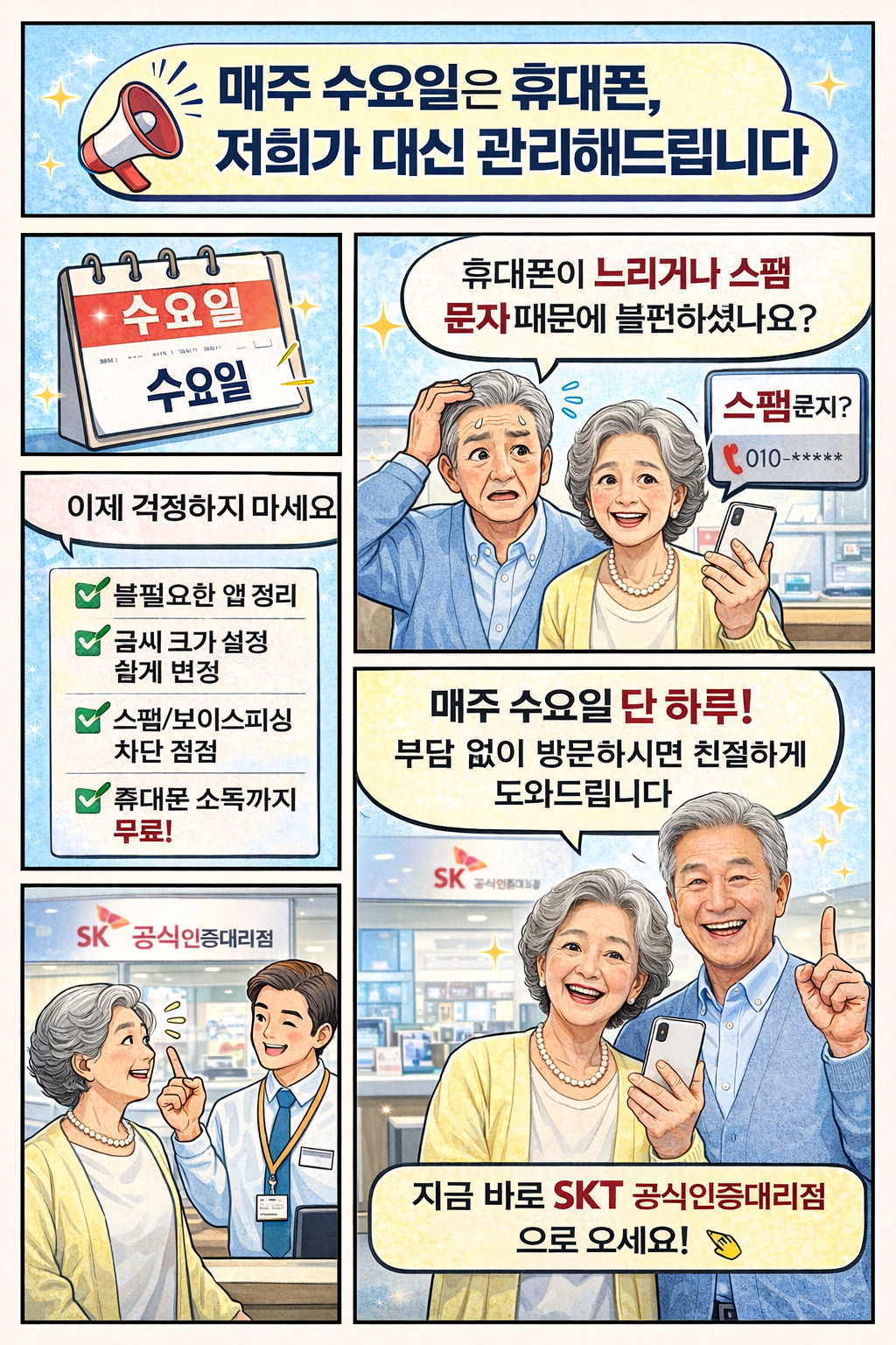 💡 매주 수요일 단 하루! 휴대폰 무료 점검 받는 날