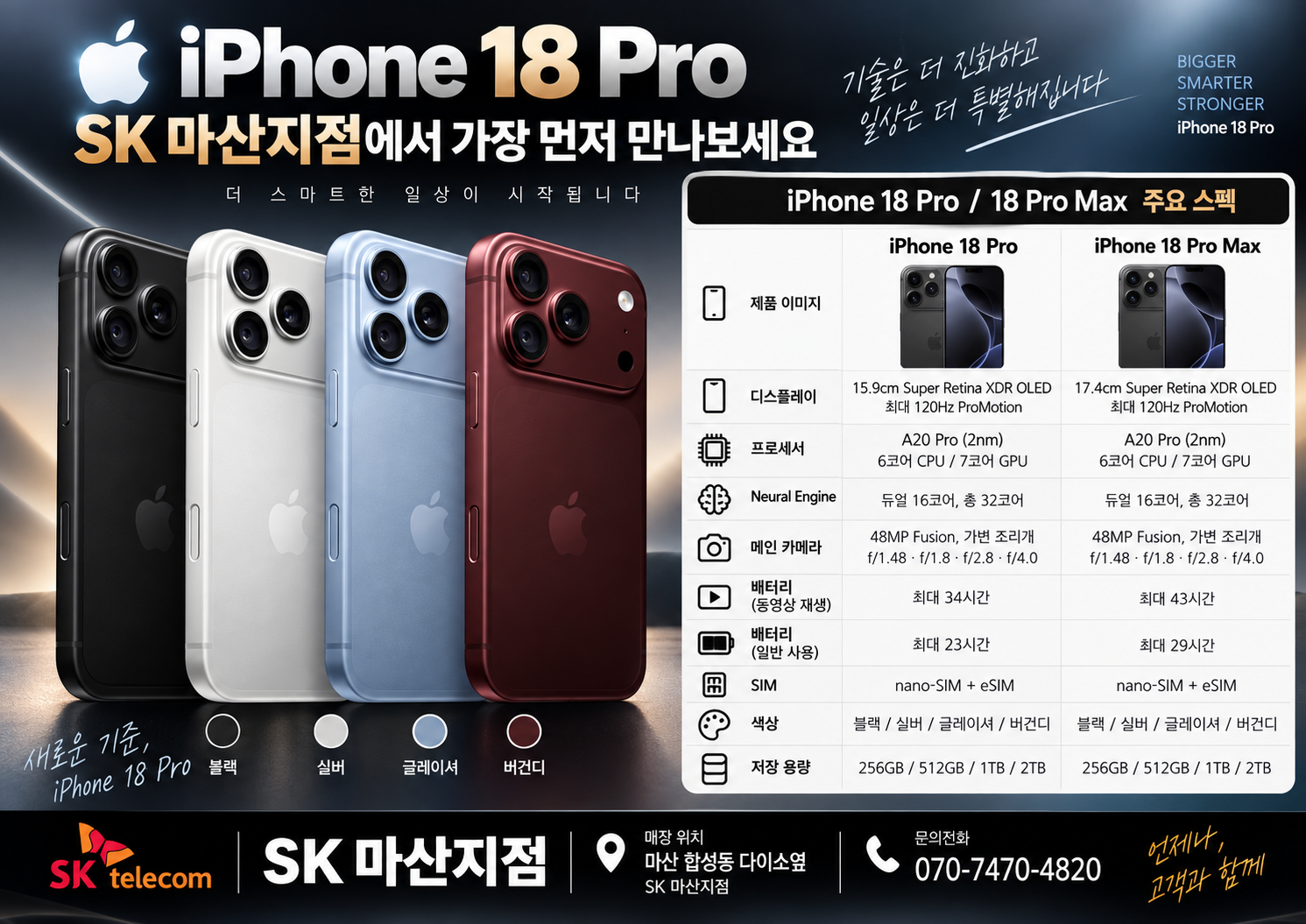 새로운 아이폰, 아이폰18프로!