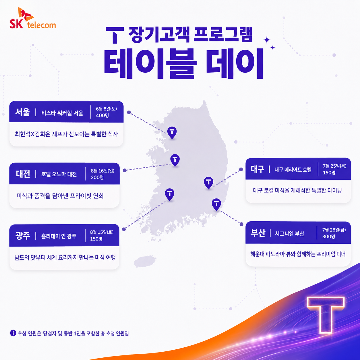 📣 SKT 고객님들 사이에서 난리 난 미식이벤트