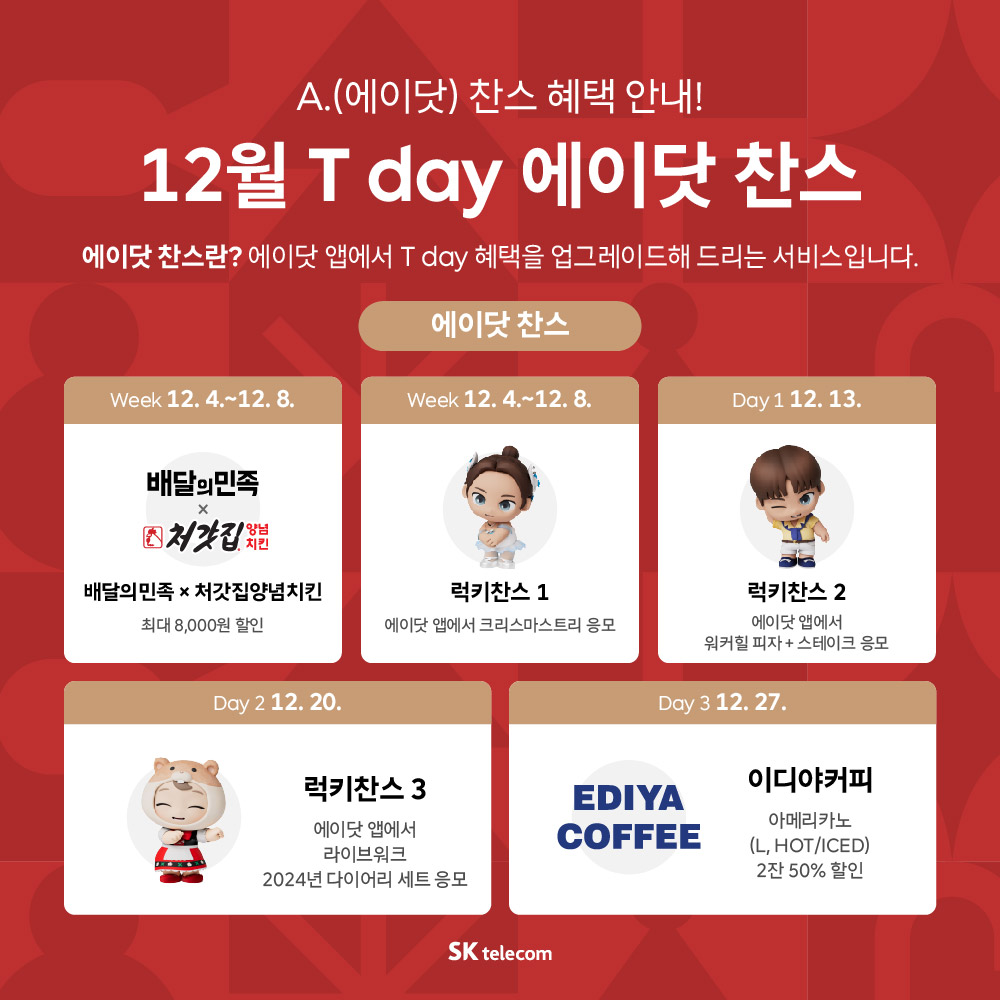 🎄🎄12월에 누리는 에이닷(A.)만의 특별한 찬스 🎁🎁