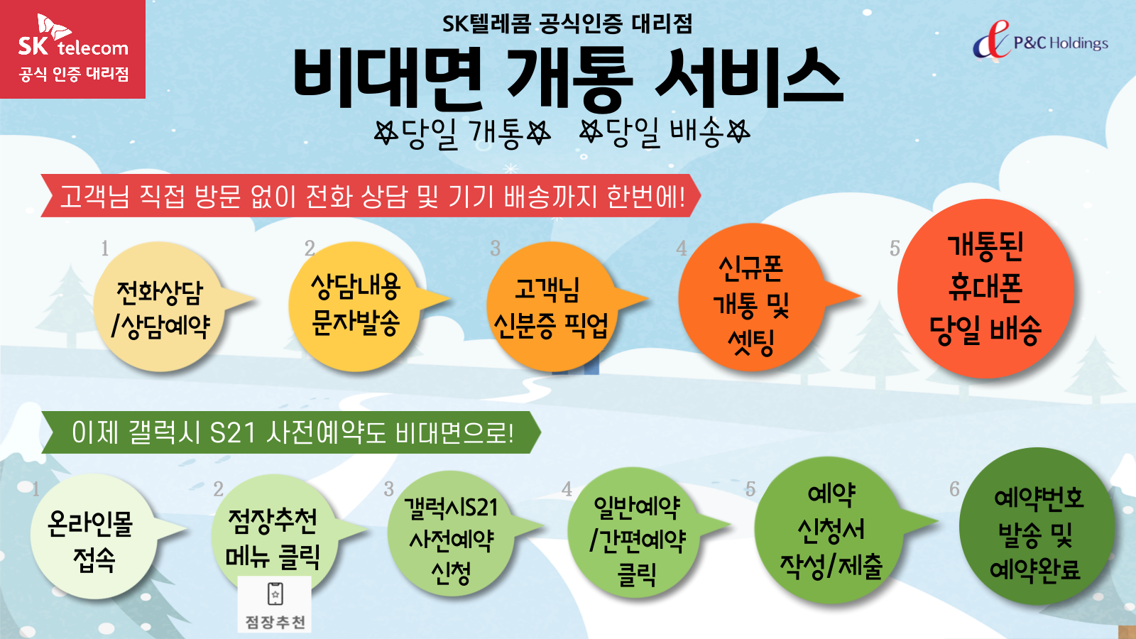 비대면 개통 서비스 혜택 누려보세요