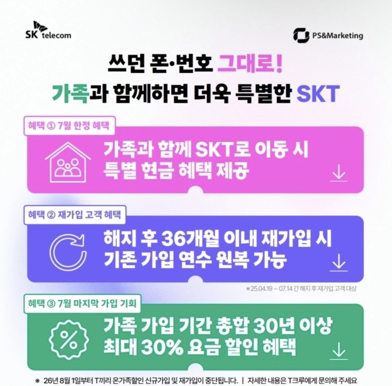 [26년7월] 💝 7월 필수확인! SKT 가족결합 안내💝